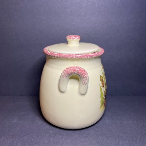 VTG Commodities Ceramic Snowman Family Double Handle Christmas Canister w/ Lid - Picture 5 of 9